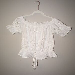 Japna Prairie eyelet crop